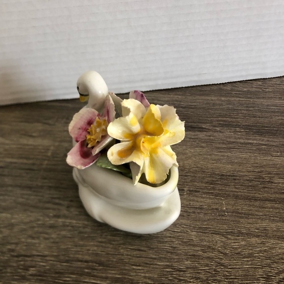 Vtg Sandford Fine Bone China Swan Ceramic Art - Picture 4 of 15